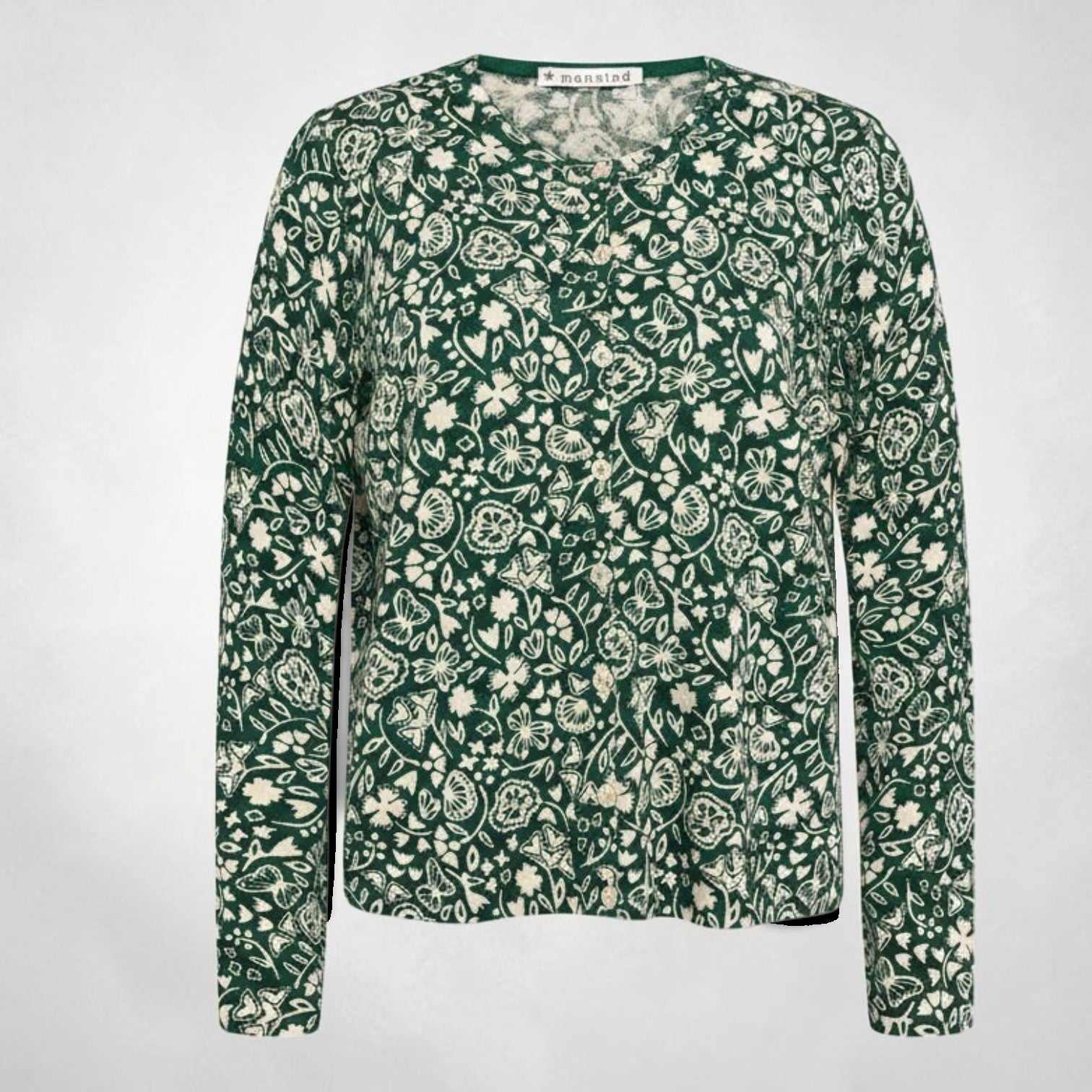 Mansted - Sunrise Organic Cotton Slub Cardi - Emerald