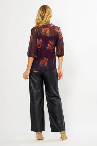 La Strada - Shirt With Cami - Orchidea Floral