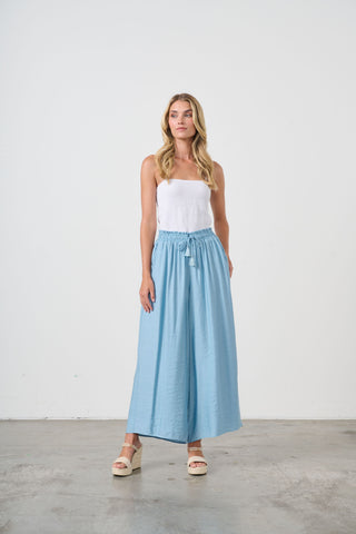Holmes & Fallon - Wide Leg Pant-Sky