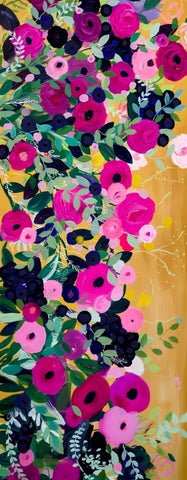 United - Australian Wool/Silk Print Scarf - Abstract Multicolor Floral