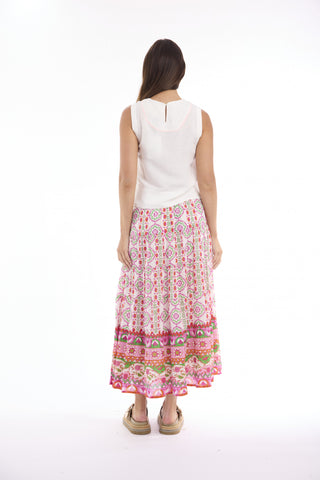 Orientique - Maalti Skirt - Pink