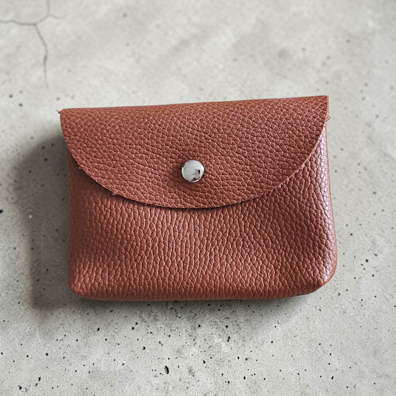 Melange - Leather Coin Purse - Tan