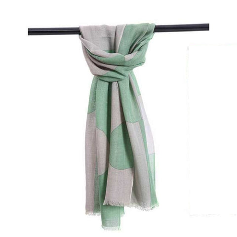 JJSisters - Merino Wool Abstract Circles Print Scarf