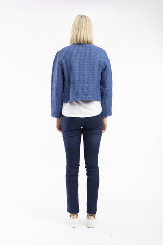 Orientique - Solid Short Jacket - Blue