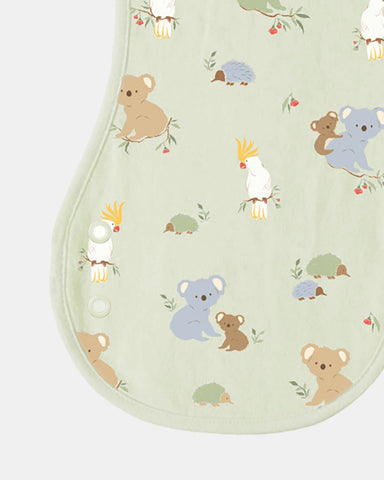 Toshi - Baby Burp Cloth Arcadia - Gumnut Babies Eucalypt