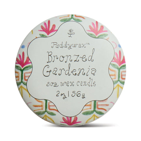 Paddywax - Tulip Printed Tin Candle - Gardernia