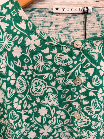 Mansted - Sunrise Organic Cotton Slub Cardi - Emerald