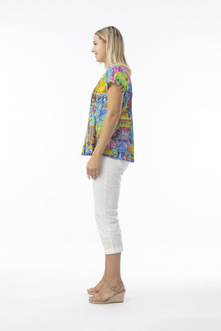 Orientique - Okayama Top Pleated - Multi