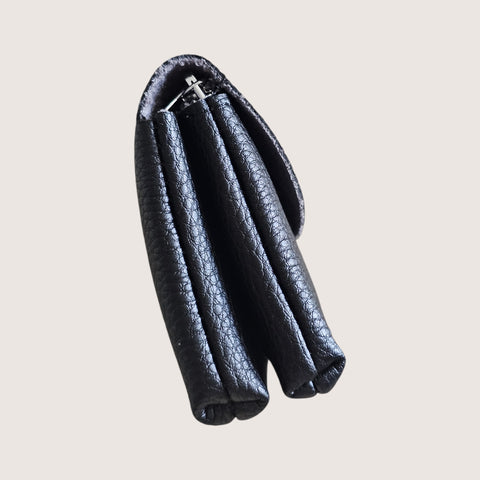 Melange - Leather Coin Purse - Black