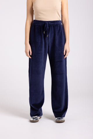 Two T's - Velour Pants - French Navy