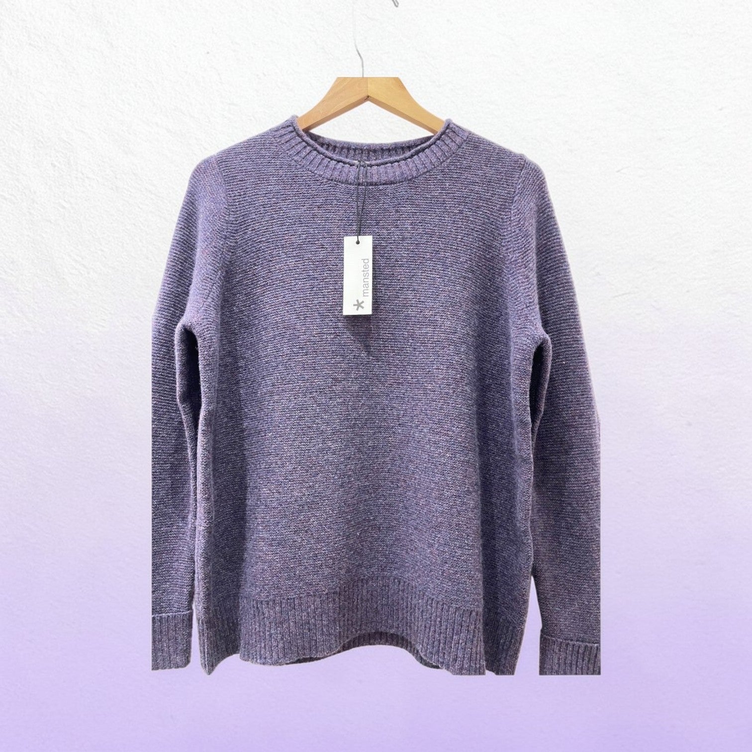 Mansted - Gerda - Lambswool Crew Neck - Plum