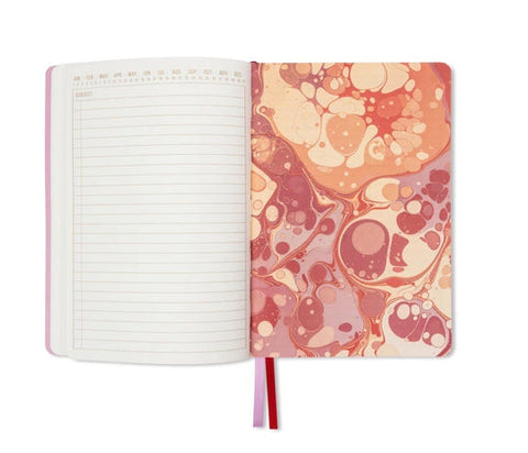 Designworks - Mix Credit Softcover Journal - Cherry Peach Marbling