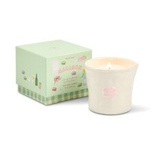 Paddywax - Bistro Macron Embossed Ceramic Candle - Vanilla & Pistachio