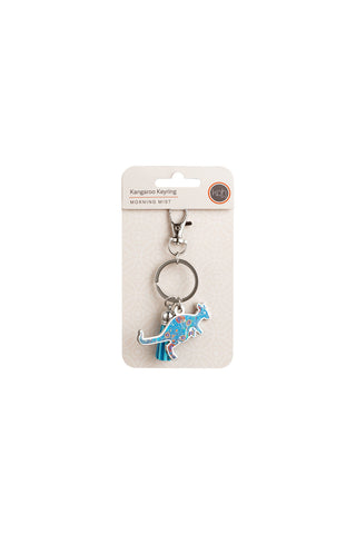 Koh - Aboriginal Morning Mist Kangaroo Keyring