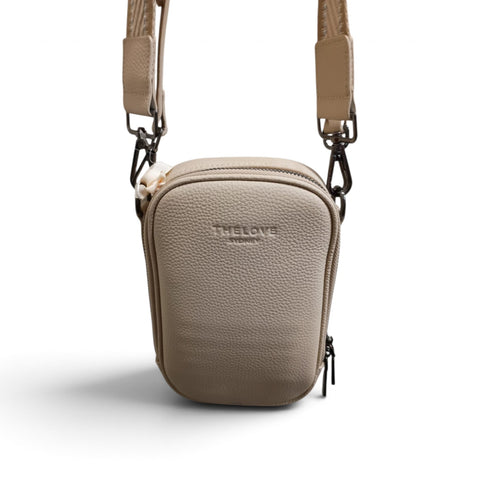 4 The Love - Mel Leather Mini Cross Body Bag - Cream