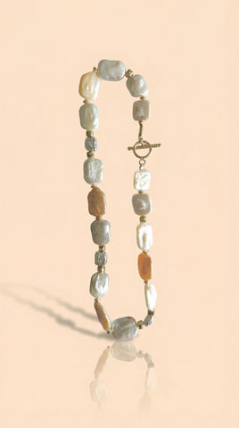 MCJewels - Genuine Freshwater Baroque Pearl Necklace