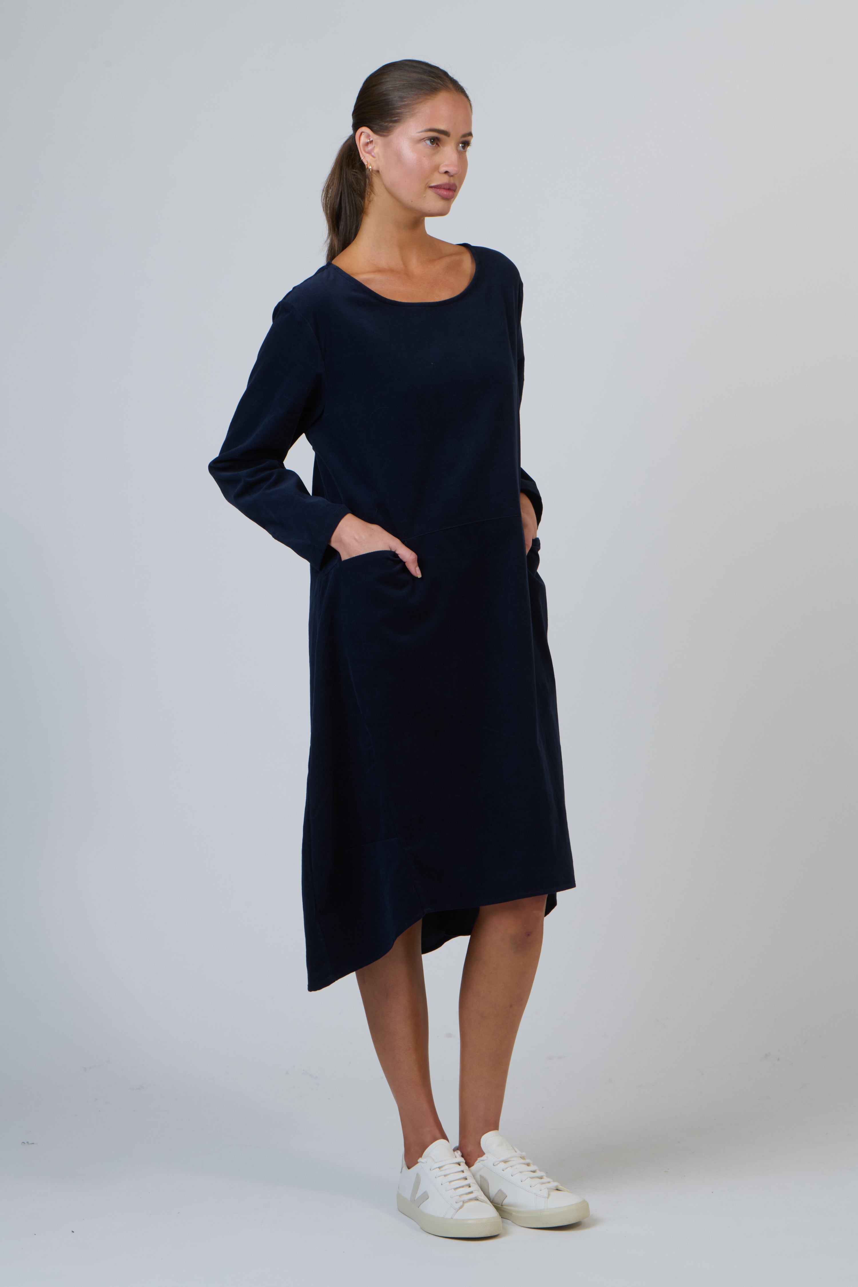Namastai - Cotton Pocket Dress - Navy