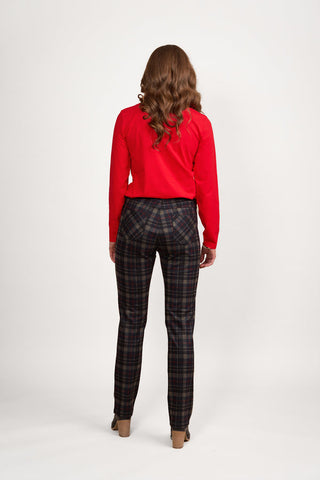 Vassalli - Slim Leg Full Length Printed Ponti Pull On - Hyde