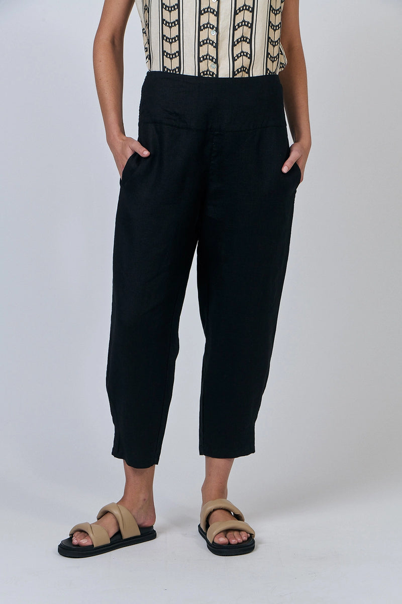 Naturals by O&J - Linen Pants - Black