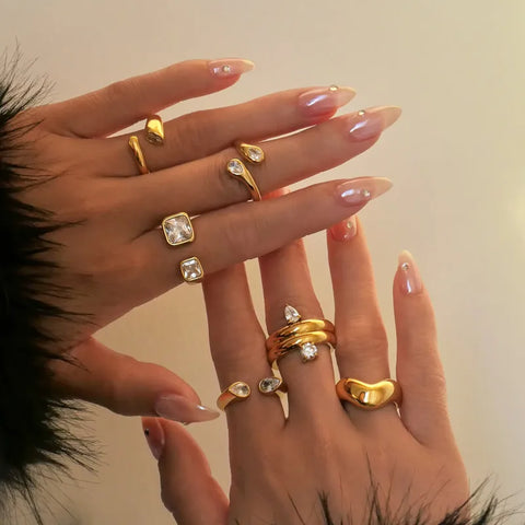 MCLuxe - Elodie Gold Plated Ring