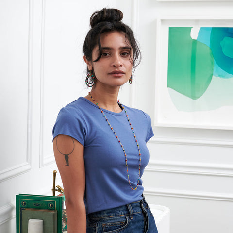 WorldFinds - Dotted Kantha Milieu Necklace