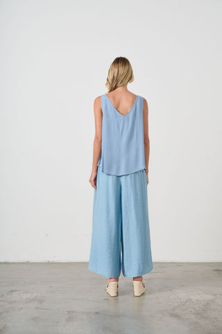 Holmes & Fallon - Wide Leg Pant-Sky