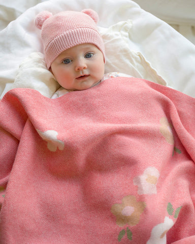 Toshi - Organic Snowy Beanie - Misty Rose