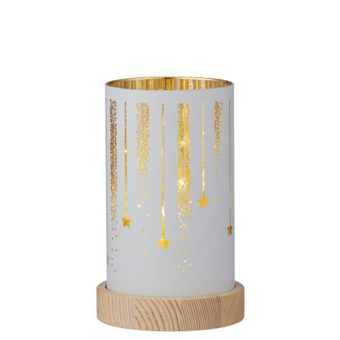 CTC - Gold Starfall Glass LED Pillar