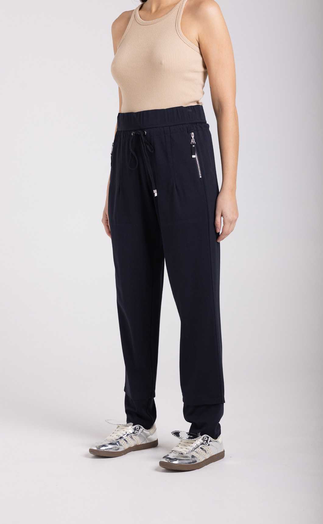 Two T's - Panel Pants Zip Pocket - French Navy