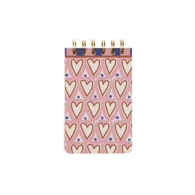 Designworks - A Dopo Hearts Twin Wire Notepad