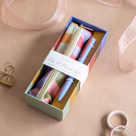 Designworks - Pen and Pouch Set - Bold Stripes
