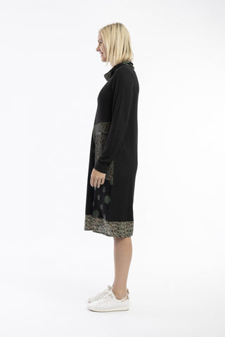 Orientique - Patch Cowl Dress - Bohemian Rapsody