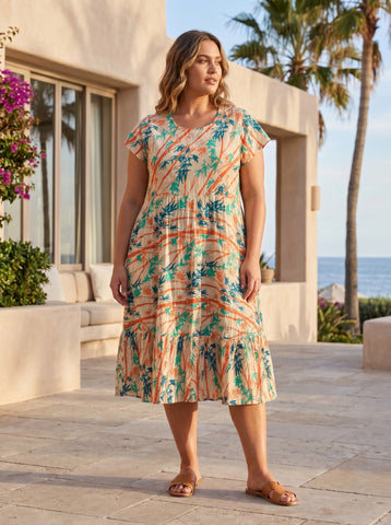 Orientique - Garniers Bais Cut Front Dress