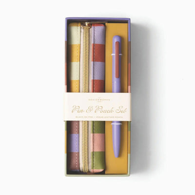 Designworks - Pen and Pouch Set - Bold Stripes
