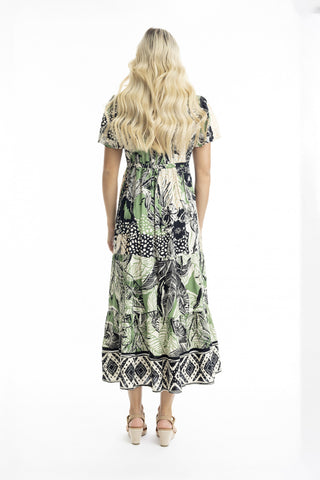 Orientique - Multilayer Midi Dress with Tiewaist - Nungwi