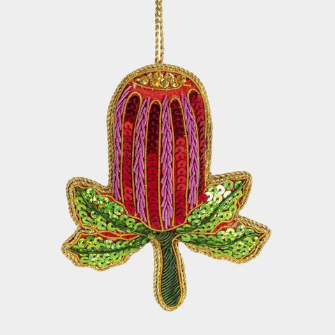 Florabelle - Banksia Beauty Sequin Tree Decoration