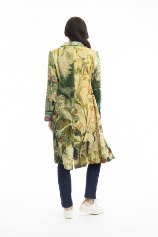 Orientique - Digital Printed Long Jacket - Orient