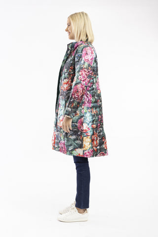 Orientique - Reversible Puffer Jacket - Chinese Garden