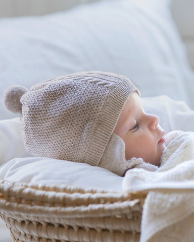 Toshi - Organic Earmuff Yummy Beanie - Oatmeal