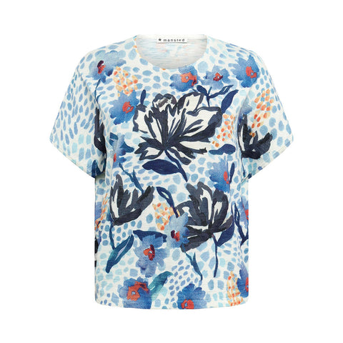 Mansted - Dicte Organic Cotton Top – Sky