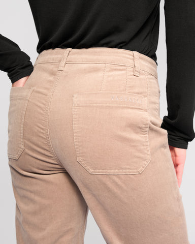 Vassalli - Market Cord Straight Leg Ankle Grazer  - Twig