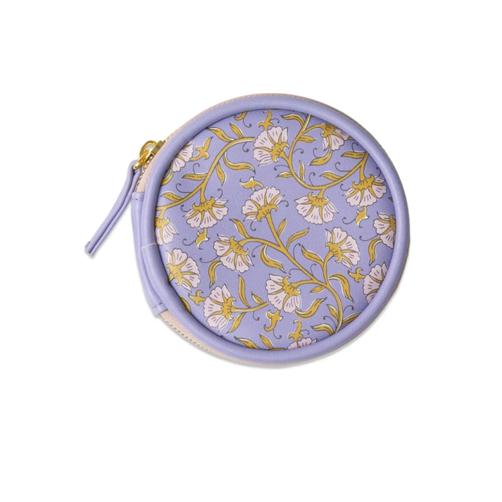 Designworks - Travel Pill Box - Purple Vintage Floral