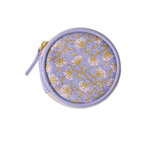 Designworks - Travel Pill Box - Purple Vintage Floral