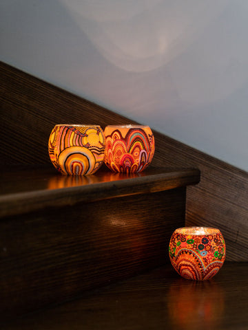 Koh - Aboriginal Journeys in the Sun Tealight Candle Holder