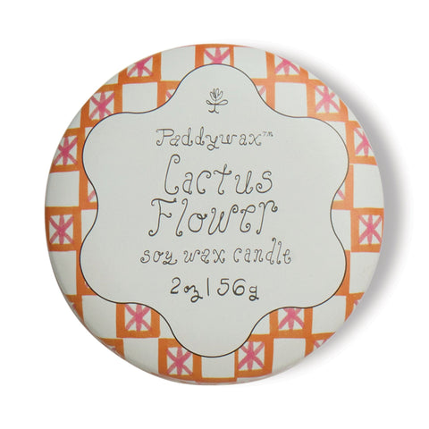 Paddywax - Tulip 2oz Printed Tin - Cactus Flower