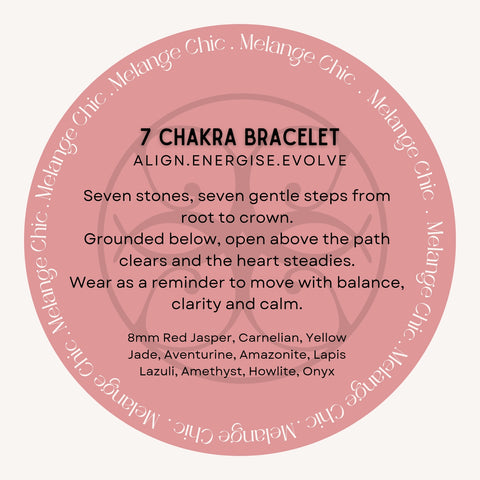 MCLuxe-Healing Handmade Beaded Bracelet - 7 Chakra