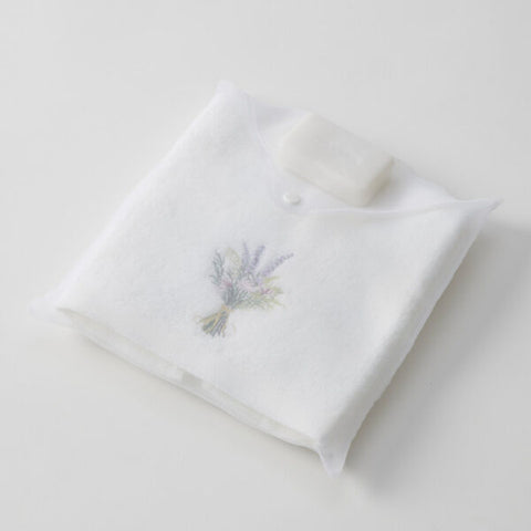Pilbeam Living - Floral Garden Hand Towel & Soap in Organza Bag
