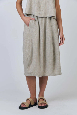 Naturals by O&J - Midi Linen Skirt - Blister