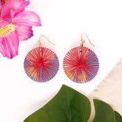 WorldFinds - Kantha Threadburst Solo Earrings - Grande