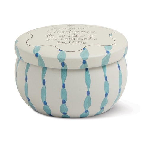 Paddywax - Tulip 2oz Printed Tin - Wisteria & Willow